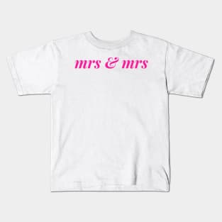 Mrs and Mrs Bridal Shower Wedding Gifts Kids T-Shirt